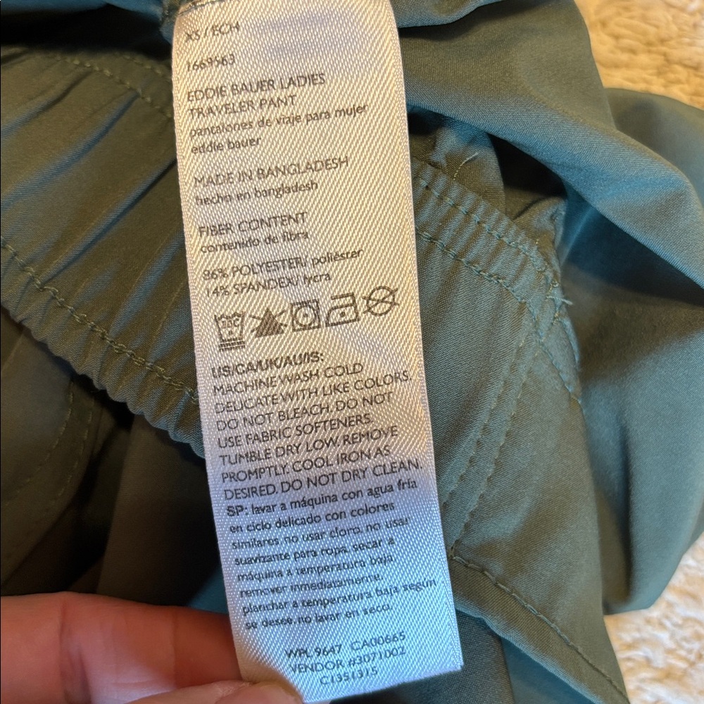 Eddie Bauer Women's Green Athletic, Hiking Pants, Size XS - Picture 8 of 12